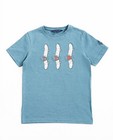 Blauwgrijs T-shirt met print I AM - null - I AM