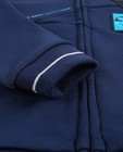 Cardigan - Marineblauw sweatvest met patches