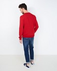 Sweaters - Rode sweater met kerstprint