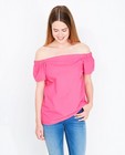 Chemises - Fuchsiaroze off-shoulder blouse