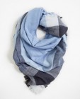 Sjaal met blokstrepen - in lichtblauw - JBC