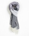 Fijn gestreepte sjaal - in grijstinten - JBC