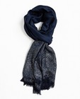 Nachtblauwe sjaal - met zilverdraad - JBC