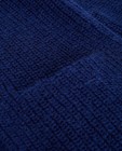 Cardigan - Koningsblauw vest van luxebreigoed