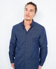 Chemises - Donkerblauw hemd met borduursel