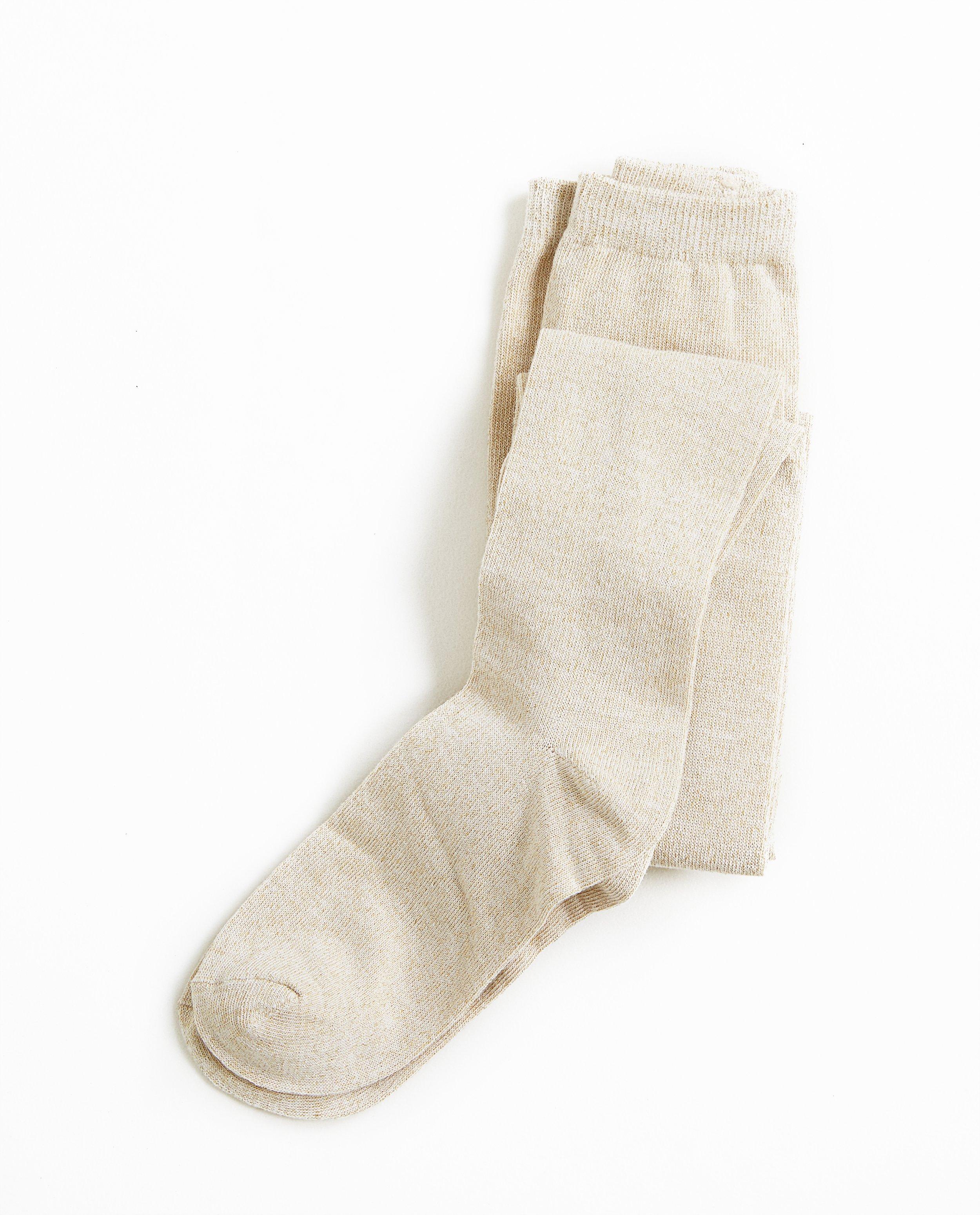Chaussettes - Collant avec fil métallisé