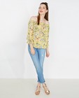 Gele blouse met florale print - null - JBC