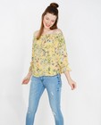 Chemises - Gele blouse met florale print
