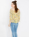 Hemden - Gele blouse met florale print