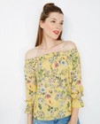 Hemden - Gele blouse met florale print
