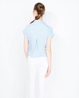 Hemden - Lichtblauw-wit hemd met knooplint