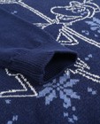 Pulls - Donkerblauwe trui met print Maya