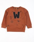 Sweaters - Bruine sweater met patch Wickie