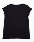 T-shirts - Zwart T-shirt met glitterprint I AM
