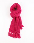 Écharpe rose fuchsia - en tricot à grosses mailles - JBC