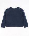 Sweats - Marineblauwe sweater met pailletten
