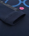 Sweats - Marineblauwe sweater met pailletten