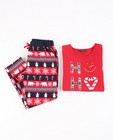Rode pyjama met kerstprint - null - JBC