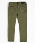 Pantalons - Kaki skinny broek met stiksel