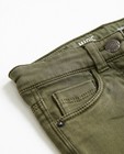 Pantalons - Kaki skinny broek met stiksel