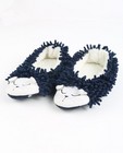 Schoenen - Donkerblauwe pantoffels met katjes