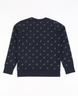 Sweaters - Nachtblauwe sweater met print
