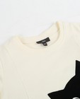Sweaters - Roomwitte sweater met kattenprint