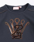 T-shirts - Blauwgrijze longsleeve Prinsessia
