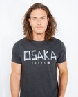 T-shirts - Donkergrijs T-shirt met opschrift