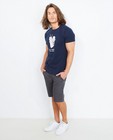 Marineblauw T-shirt met print - null - Quarterback