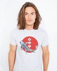 T-shirts - Lichtgrijs T-shirt met vissenprint