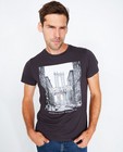 T-shirts - Donkergrijs T-shirt met fotoprint