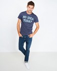 T-shirts - Blauwgrijs statement T-shirt 