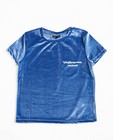 T-shirts - Lichtblauw fluwelen T-shirt