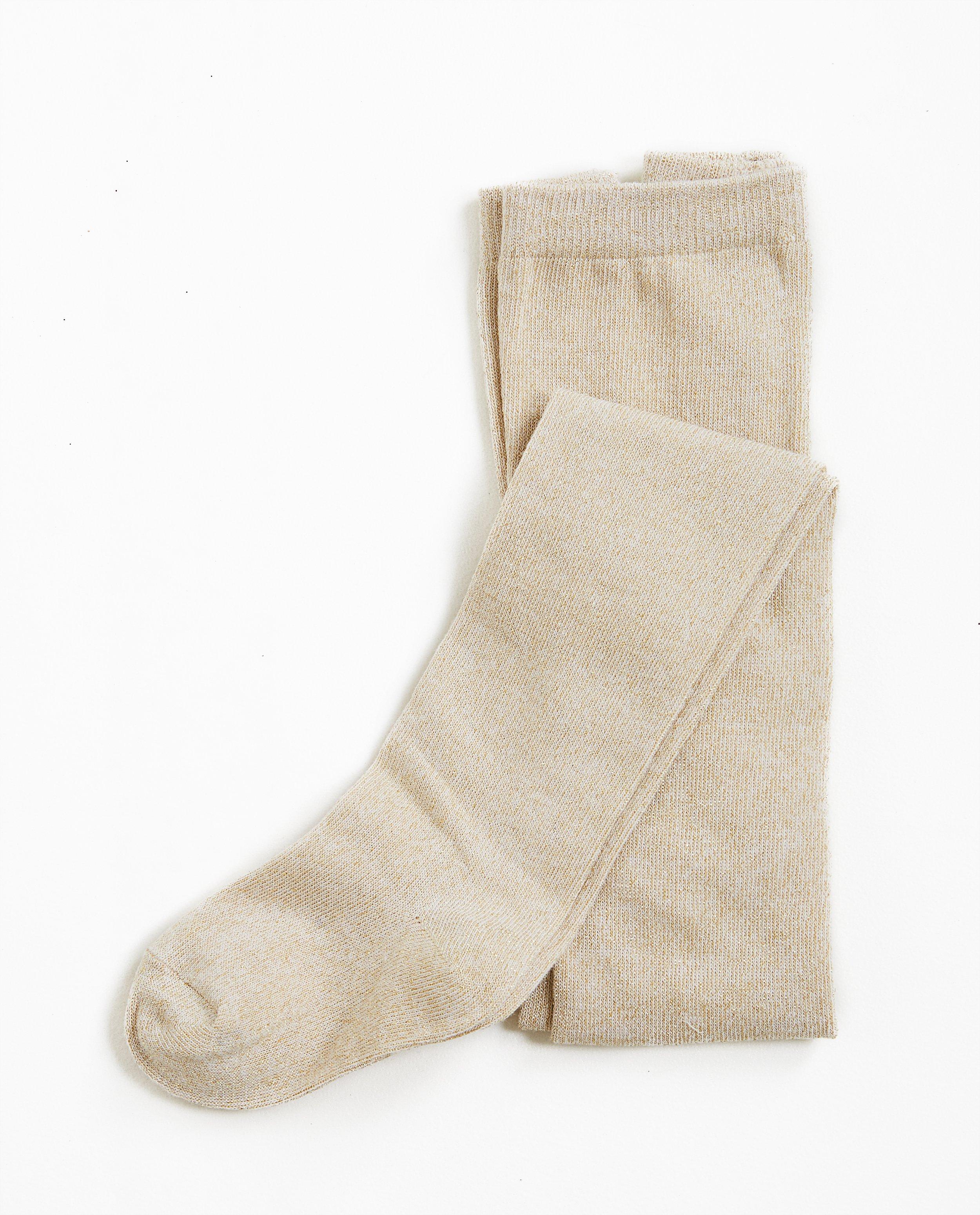Chaussettes - Collant avec fil métallisé