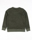 Sweats - Kaki sweater met reliëfprint I AM