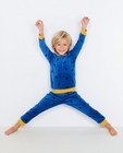 Blauwe sponzen pyjama met print - null - JBC
