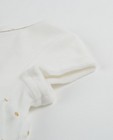 Kleedjes - Witte jurk met tule en stippenprint