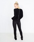 Truien - Zwarte trui met rits op de rug