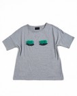 T-shirts - Grijs T-shirt met pompons