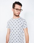 T-shirts - Lichtgrijs T-shirt met sneeuwvlokken
