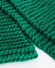 Breigoed - Groene grofgebreide sjaal