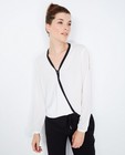 Chemises - Wit-zwarte blouse