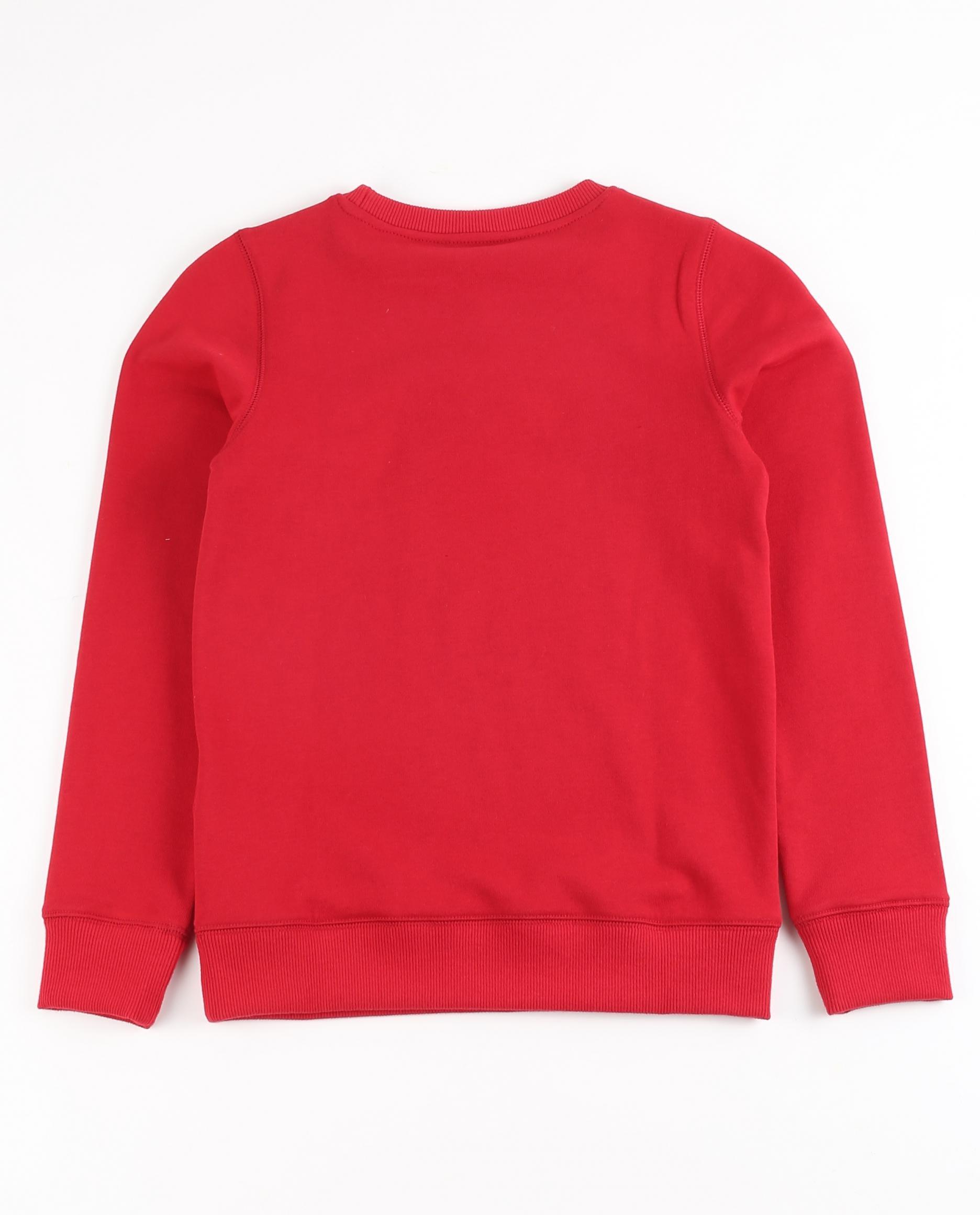 Sweaters - Rode sweater met kerstprint