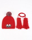 Ensemble rouge d'un bonnet et des gants - null - JBC