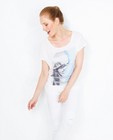 Wit t-shirt met fotoprint - null - JBC