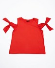 T-shirts - Top rouge off-shoulder