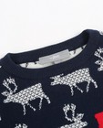 Pulls - Donkerblauwe trui met hertenprint