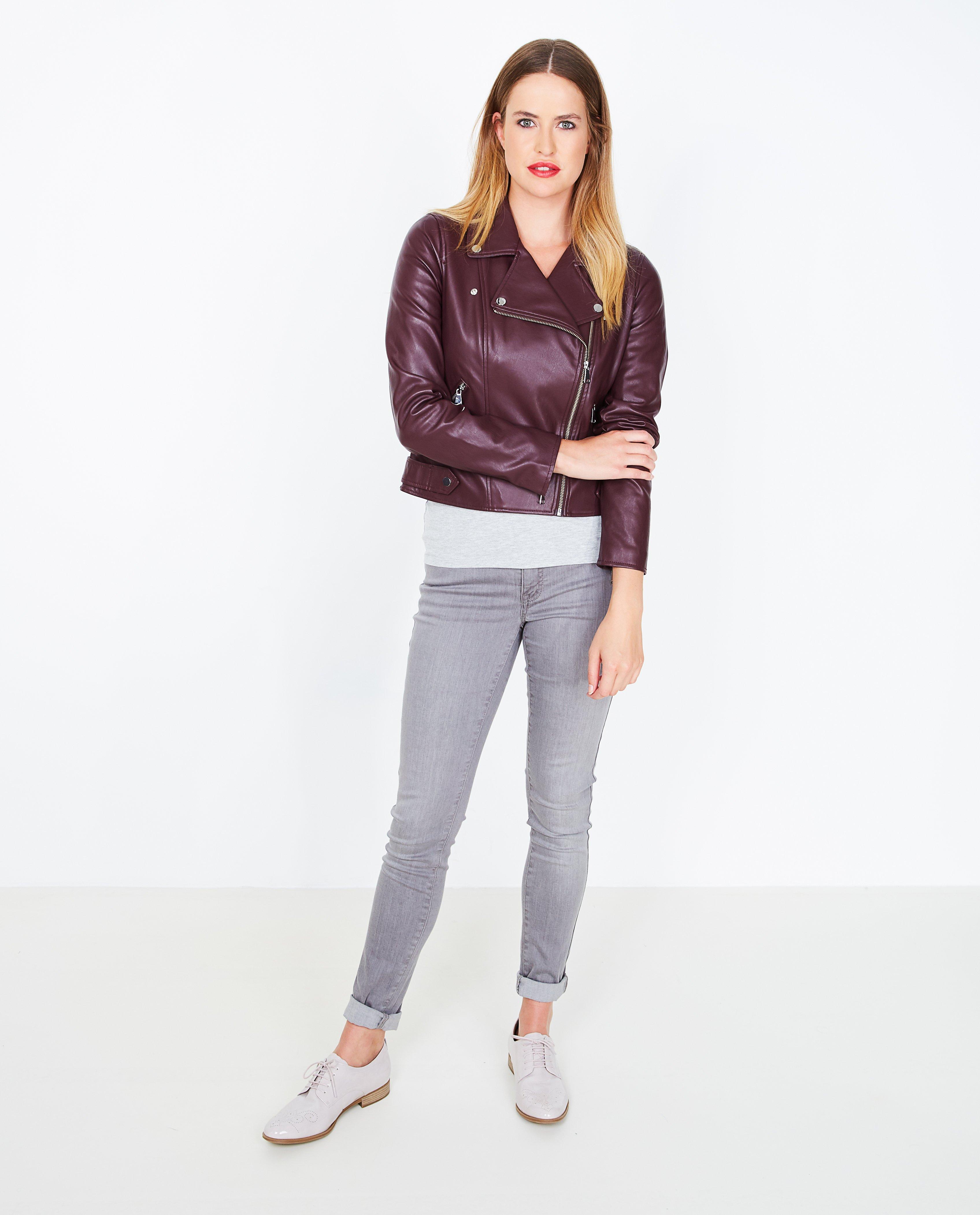 Paarse biker jasje - null - JBC