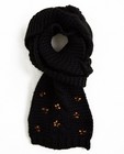 Bonneterie - Écharpe noire en tricot